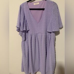 Lavender A Beautiful Soul NWOT 3x Shimmery Minidress